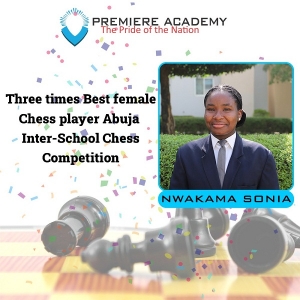 We celebrate our own Sonia Nwakama - Three time best female chess champion, Abuja Inter-School Chess Competition 2023