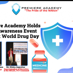 Premiere Academy Holds Drug Awareness Event to Mark World Drug Day